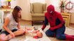 SPIDERMAN POTTY TRAINS BABY ADAM Superheroes IRL Spidey Potty Training 4 Month Old by DisneyCarToys