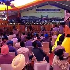 People left during Badal rally in Amritsar .. All you can see empty chairs