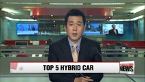 Hyundai Motor's Sonata Hybrid becomes the fifth best-selling hybrid car in the U.S.