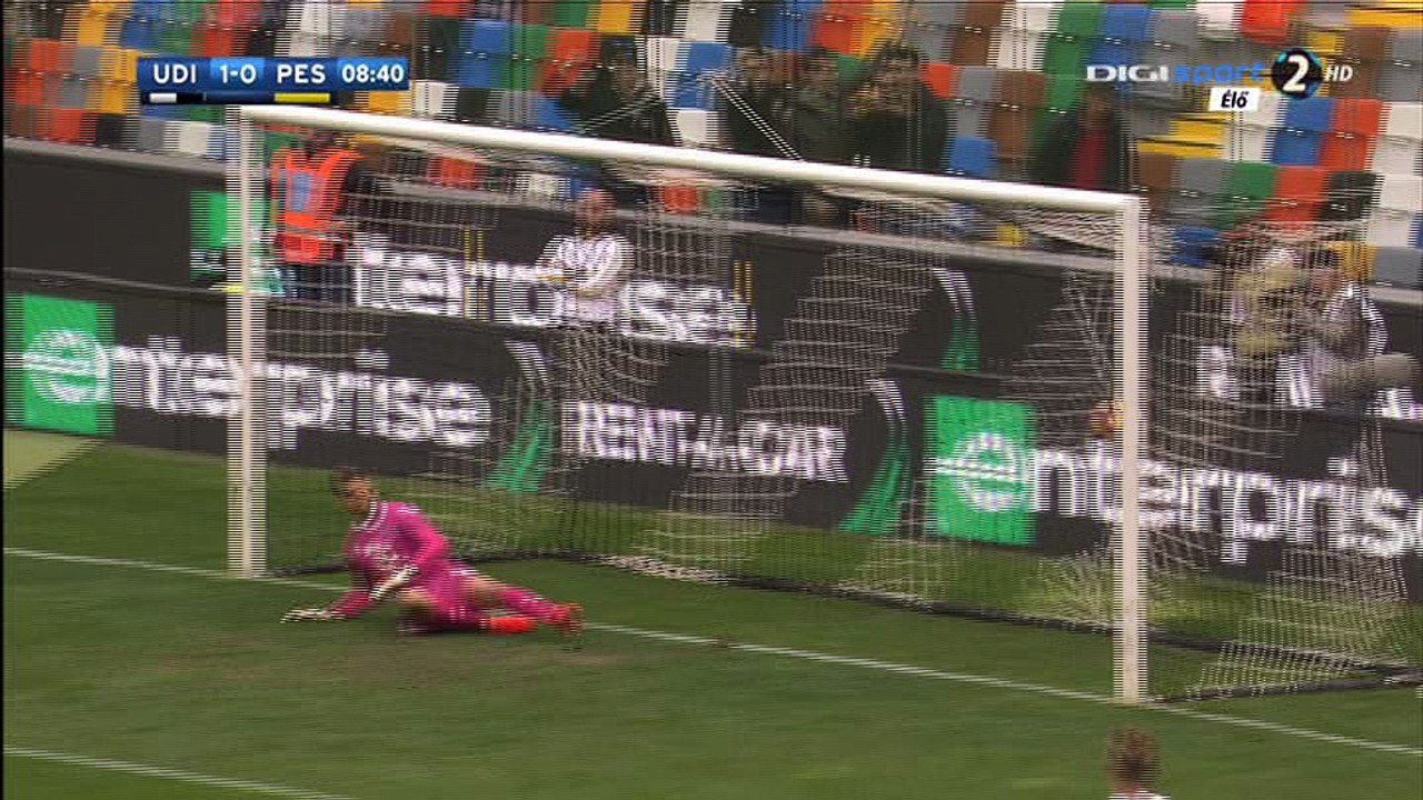 Cyril Thereau Goal HD - Udinese 1-0 Pescara - 23-10-2016