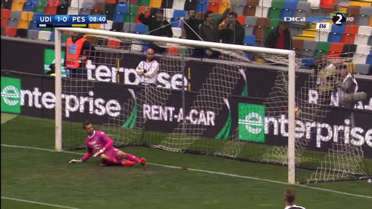 Cyril Thereau Goal HD - Udinese 1-0 Pescara - 23-10-2016