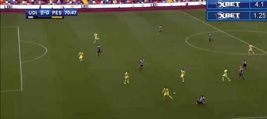 Cyril Théréau  Goal HD - Udinese  2-0 Pescara - 23.10.2016