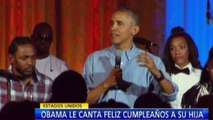 Barack Obama avergonzó a su hija Malia en el último festejo de cumpleaños en la Casa Blanca