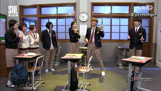 [ENG-SUB] 161022 SNL KOREA 8 Aegyo cut - Woohyun vs L vs Seyoon PPAP Battle!