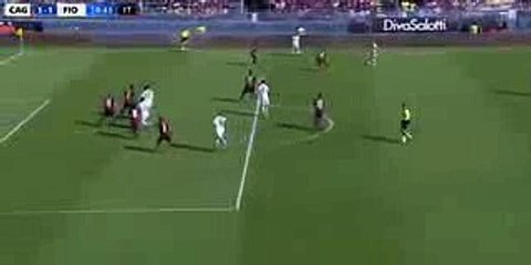 Nikola Kalinic Goal -Cagliari vs Fiorentina 1-1  Serie A 23-10-2016