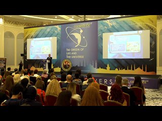 محاضرة  جهاد جيندوجدو خلال المؤتمر الدولي حول أصل الحياة والكون، الذي عقدته مؤسسة أبحاث التقنية والعلوم (TBAV)  في فندق كونراد اسطنبول البوسفور، في تاريخ 24  أغسطس 2016.