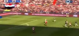 Kasper Dolberg Goal - Feyenoord vs Ajax 0-1 - Eredivisie 2016