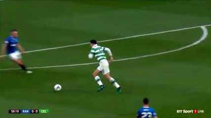 Tom Rogic Amazing Shot  HD Rangers 0 - 0 Celtic 23.10.2016