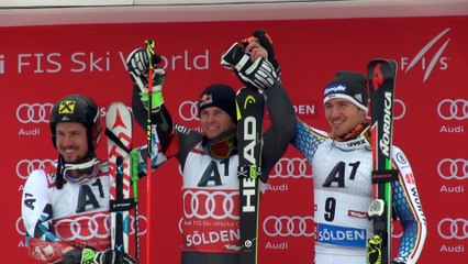 Géant de Sölden - 1ère place sur le podium pour Pinturault - VIDEO FFS/EUROSPORT