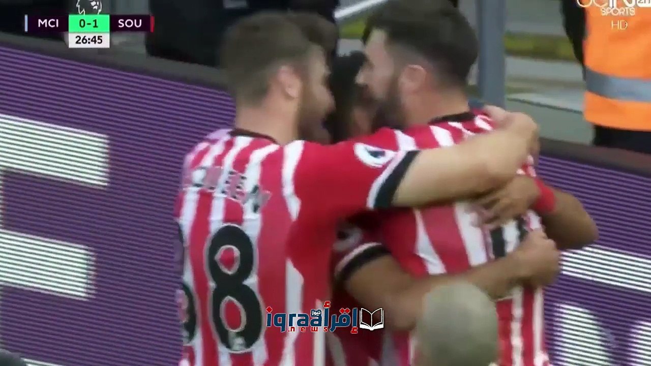 اهداف مباراة مانشستر سيتي وساوثهامتون 1-1 اليوم الأحد 23/10/2016 الدوري الانجليزي