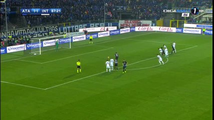 Mauricio Pinilla Goal HD - Atalanta 2-1 Inter  - 23-10-2016