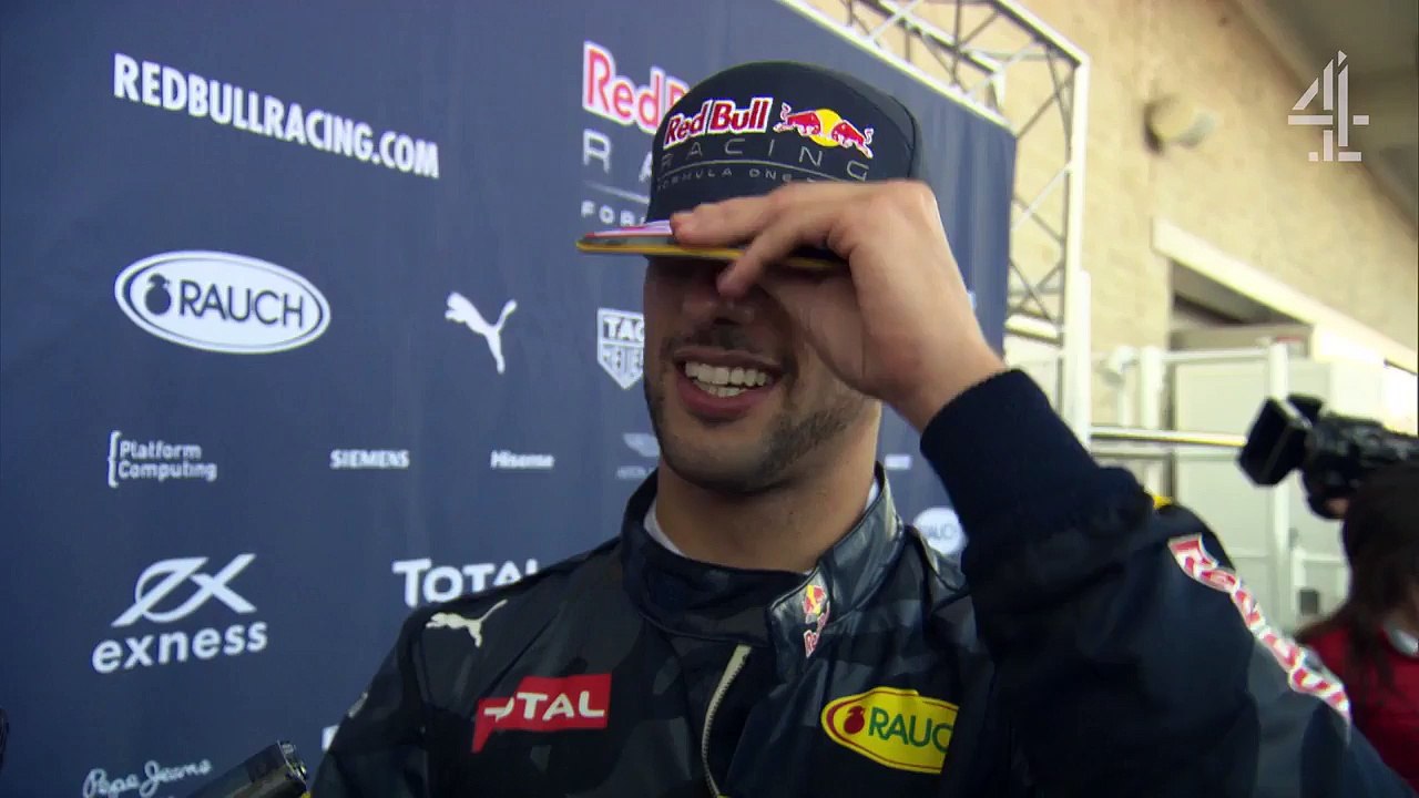 C4F1: It's nice to start on the right foot - Ricciardo (2016 US Grand Prix)