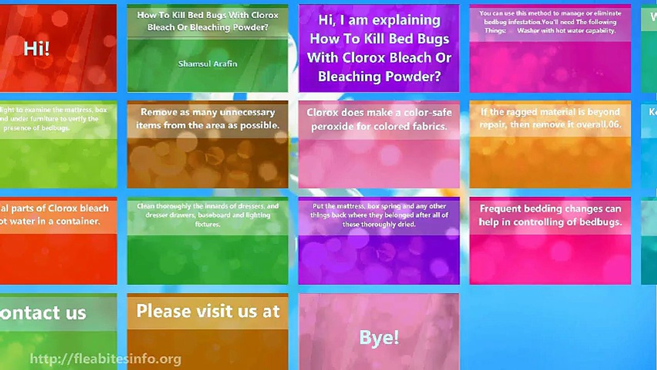 Bed Bugs - How To Kill Bed Bugs With Clorox Bleach Or Bleaching Powder?