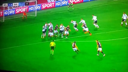 Bologna vs Sassuolo 1- 0 PUNIZIONE VERDI goal 23-10-2016