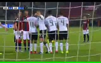 Simone Verdi Free Kick amazing Goal - Bologna vs Sassuolo 1-0 - Serie A 23-10-2016