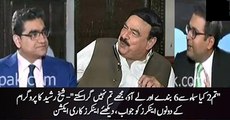 Tum do kya SAMAA se 6 aur banday bulwalo mujhe nahi giraskhte -- Sheikh Rasheed to both anchors of Agenda 360