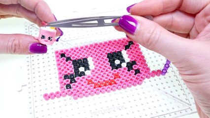 Shopkins Challenge - Suzi Sushi - How To Make DIY Shopkins Crafts out of Perler Beads with DCTC