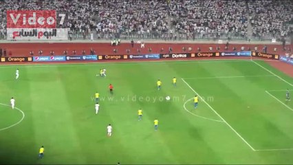 جنش ينقذ مرمى الزمالك من لدغة صن داونز بالشوط الاول