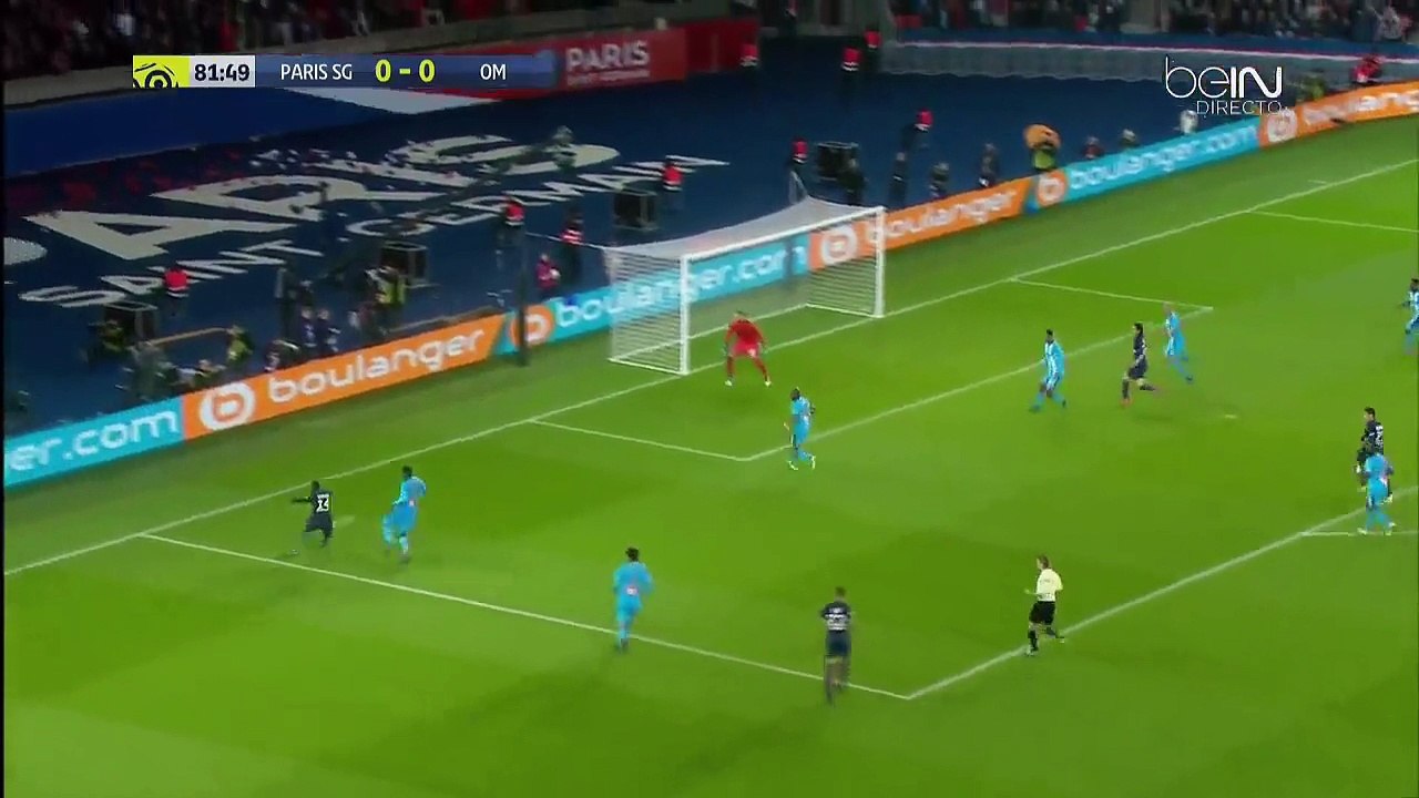 Edinson Cavani  MISS Great Chance  PSG vs Olympique Marseille 23.10.2016 HD