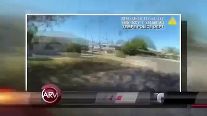 Vea cómo un ladrón emprende una fuga veloz ante un policía