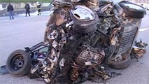 Aksident i rëndë në autostradën Tiranë-Durrës - Top Channel Albania - News - Lajme