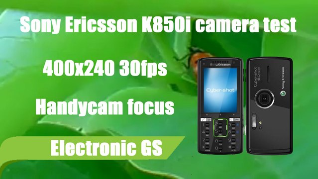 Sony Ericsson K850i camera test 400x240 30fps Handycam focus