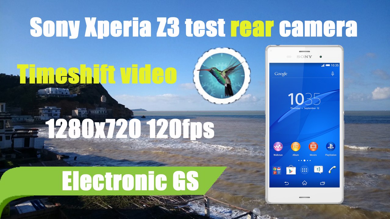 Sony Xperia Z3 test rear camera 720P 120fps + Timeshift video