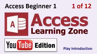 Microsoft Access 2013 Tutorial Level 1 Part 01 of 12 - Database Terminology-1