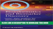 [Free Read] Bioinformatics and Biomarker Discovery: 