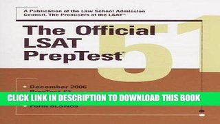 Read Now The Official LSAT PrepTest 51 Download Online