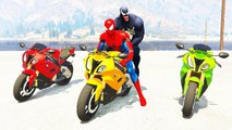 Spiderman Ride Special Bike Disney Cars Lightning McQueen (Nursery Rhymes - Cartoon For Kids)