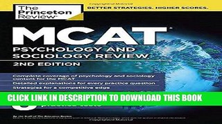 [New] Ebook MCAT Psychology and Sociology Review Free Read