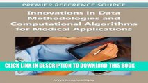 [Free Read] Innovations in Data Methodologies and Computational Algorithms for Medical