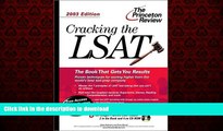 READ THE NEW BOOK Cracking the LSAT with Sample Tests on CD-ROM, 2003 Edition (Graduate Test Prep)