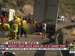 PD: 24 car pile-up near Black Canyon City