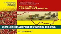 [Ebook] Modelling Extremal Events: for Insurance and Finance (Stochastic Modelling and Applied