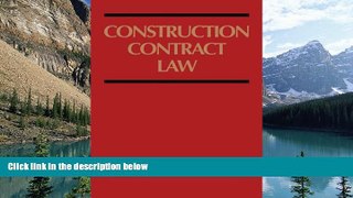 Big Deals  Construction Contract Law  Best Seller Books Best Seller