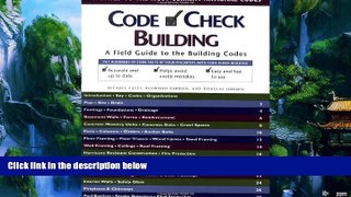 Big Deals  Code Check Building: A Field Guide to the Building Codes  Best Seller Books Best Seller