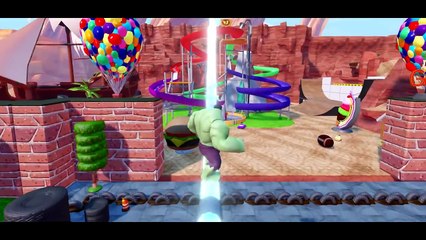 TOW MATER Cars meets THE HULK ! + The Avengers Spiderman IronMan w- Nursery Rhymes Wheels On The BUs