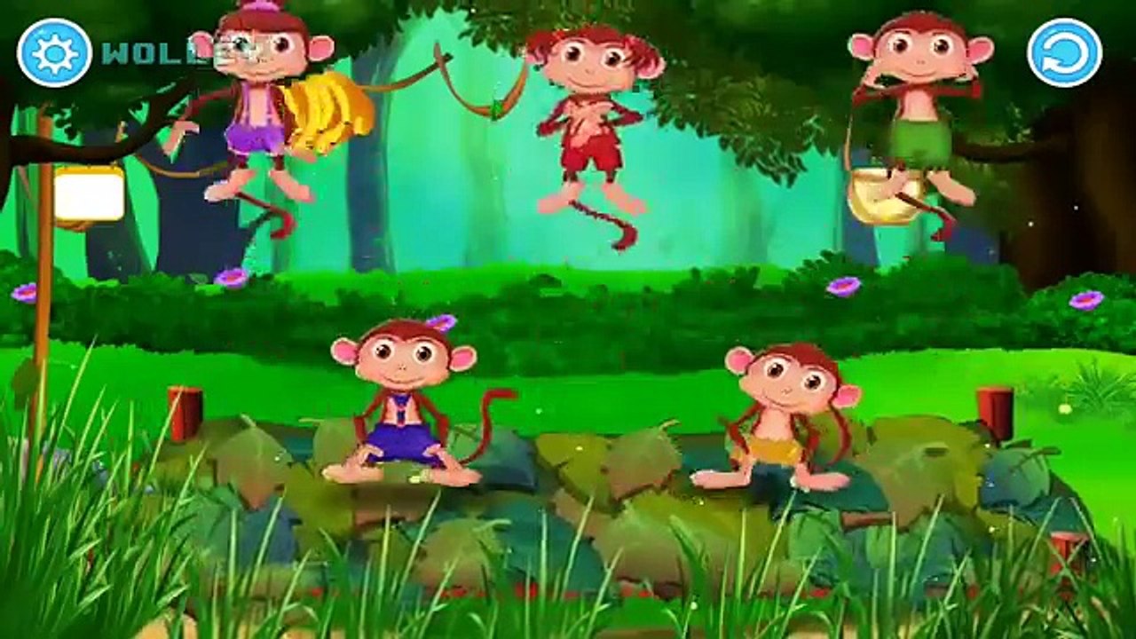 Five Little Monkeys Jumping On The Bed | 12 Minutes | Nursery Rhymes & Songs For Children by Gameiva