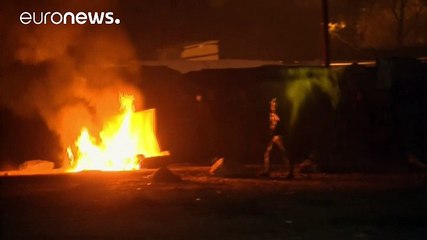 درگیری پلیس فرانسه و مهاجران در اردوگاه «جنگل» در شمال فرانسه