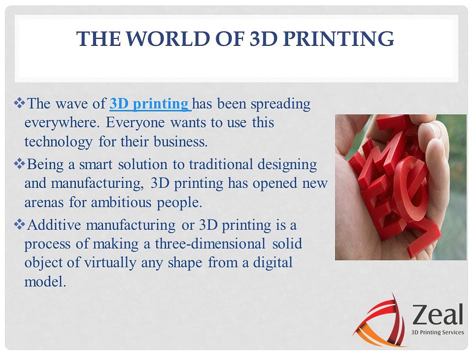 Tips to choose best 3D printing services for your business