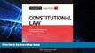 Must Have  Casenote Legal Briefs: Constitutional Law, Keyed to Sullivan and Feldman, Eighteenth