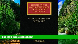 Big Deals  Good Faith and Insurance Contracts (Lloyd s Insurance Law Library)  Full Ebooks Most