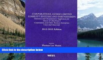 Books to Read  Corporations, Other Limited Liability Entities and Partnerships: Statutory and