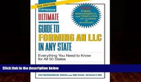 Big Deals  Ultimate Guide to Forming an LLC in Any State, Second Edition (Ultimate Series)  Full