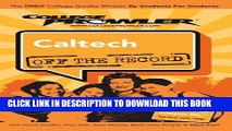 [DOWNLOAD] PDF Caltech CA (College Prowler: Caltech Off the Record) (College Prowler: California