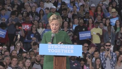 Clinton y Trump apuran la recta final electoral con actos en estados clave