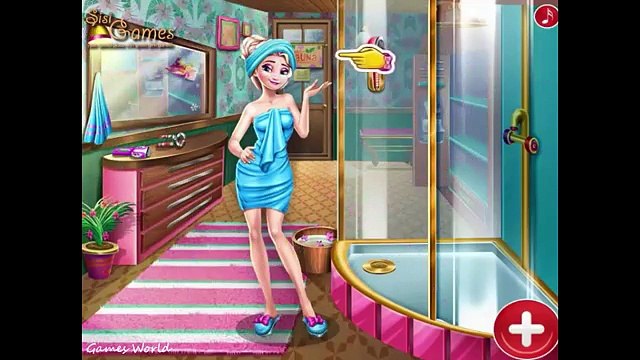 Elsa and Jack Frost Sauna Flirting Realife - Disney Frozen Couple Games