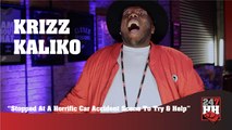 Krizz Kaliko - Stopped At A Horrific Car Accident Scene & Tried To Help (247HH Exclusive) (247HH Wild Tour Stories)